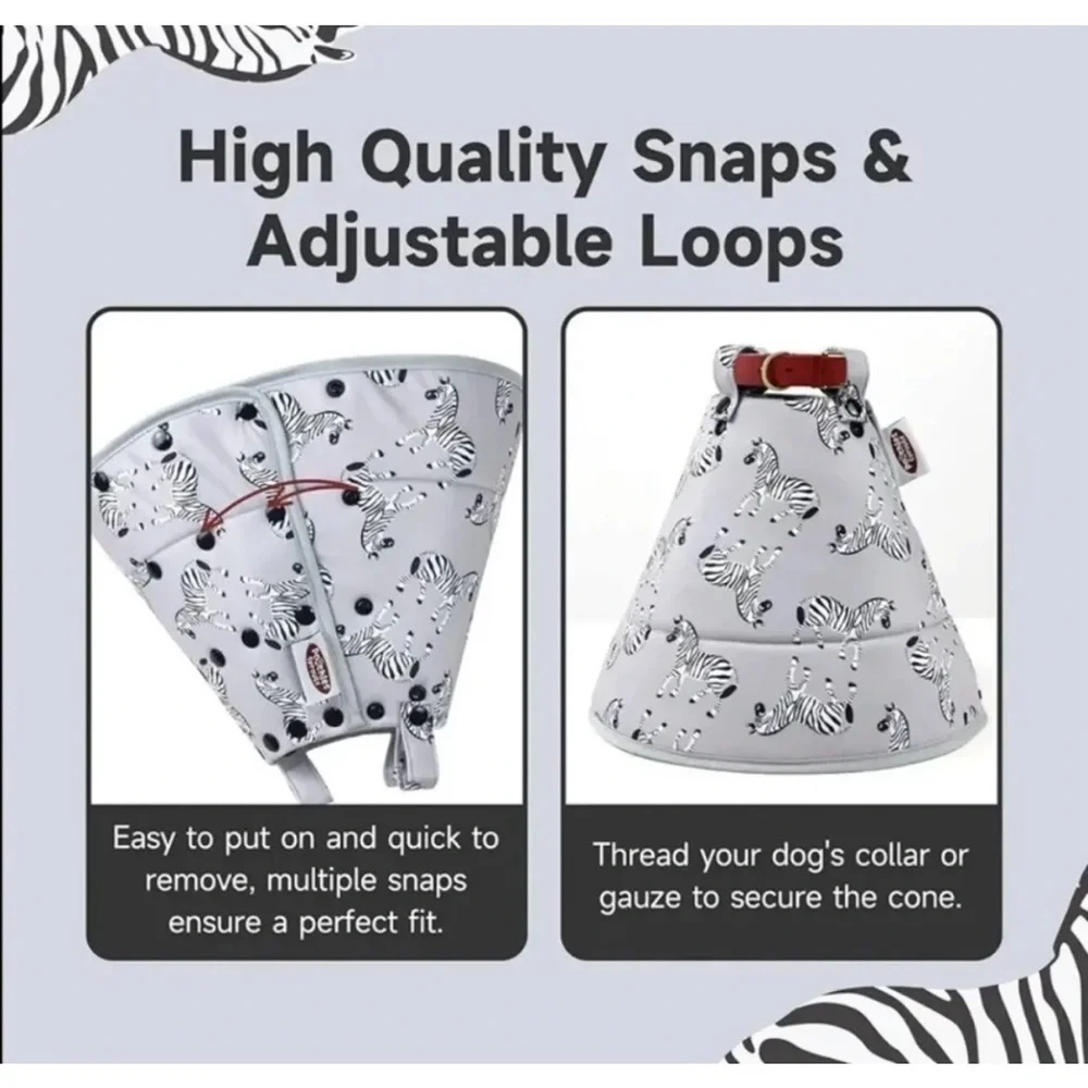 New Soft Comfy Cone Dog Cat Adjustable Collar Size: S, XS